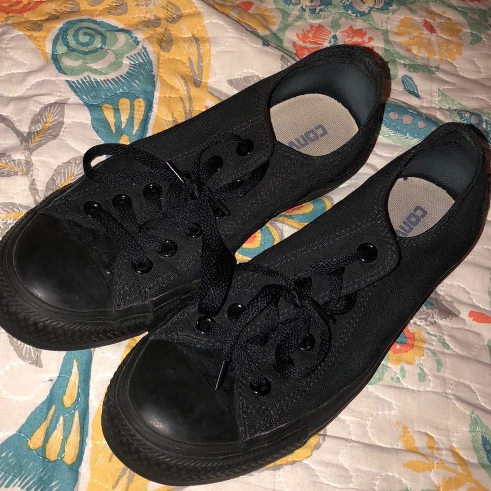 all black converse
